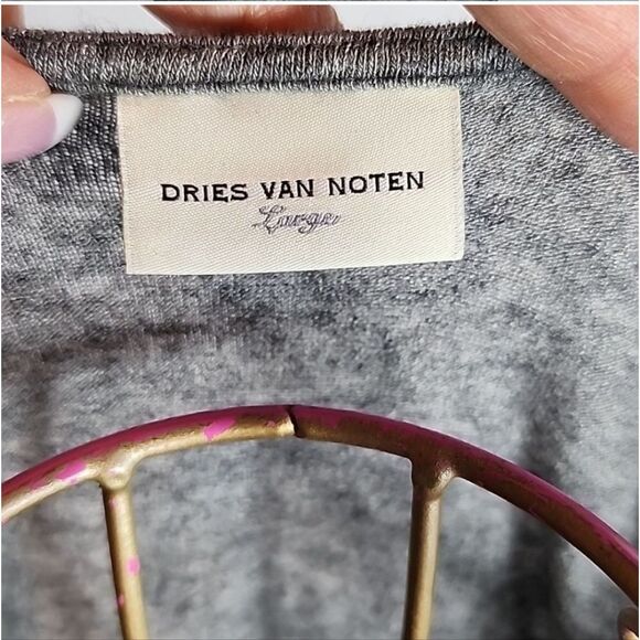 Dries Von Noten Eyelash Fringe Black Lace Gray Fairy Goth - Picture 3 of 5